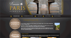 Desktop Screenshot of domaineparis-pereetfils.com